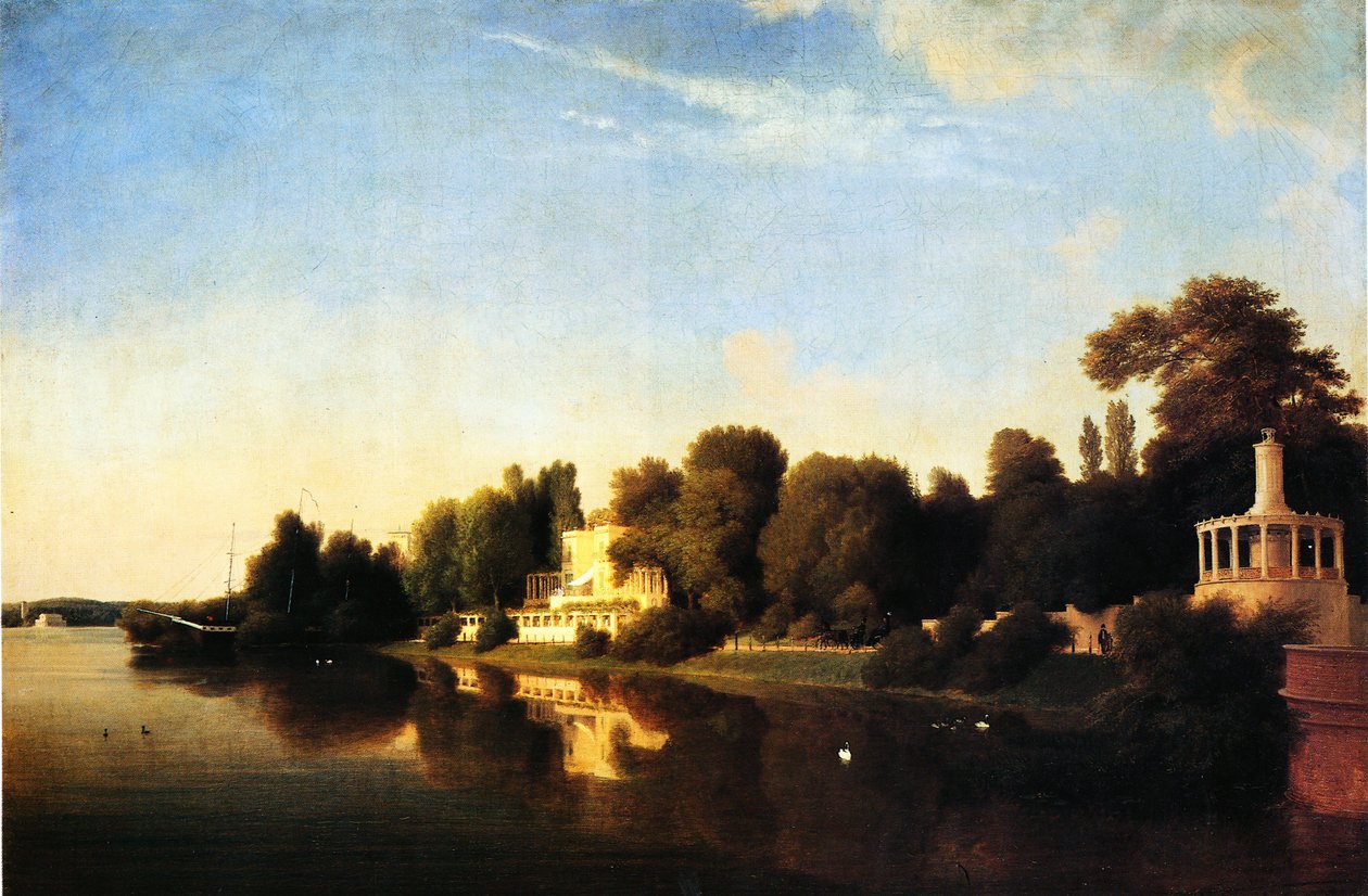 Bredderne i Glienicke Park af Eduard Gaertner