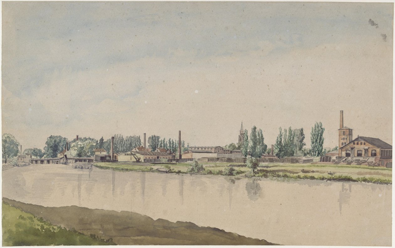 Borsig-værkerne i Moabit af Eduard Gaertner