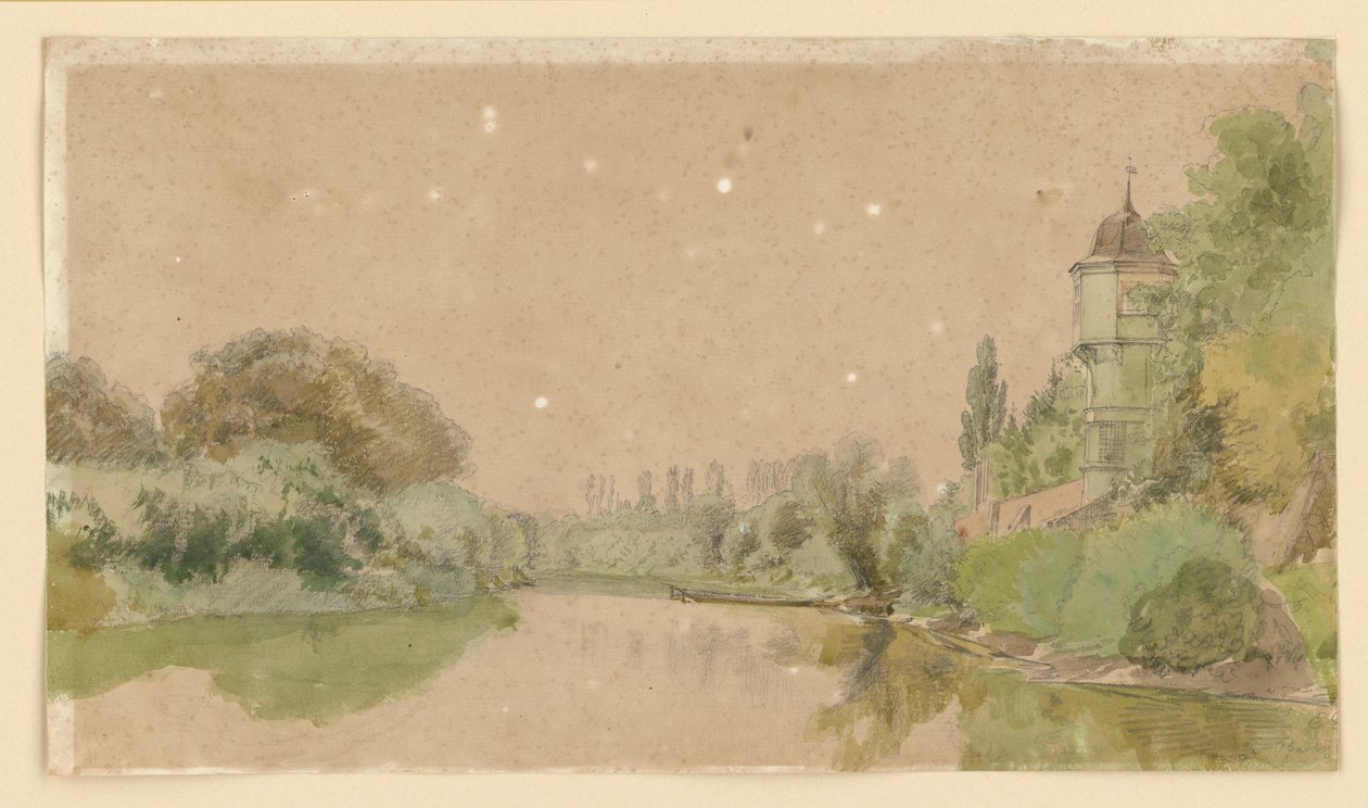 Elben ved Barby af Eduard Gaertner