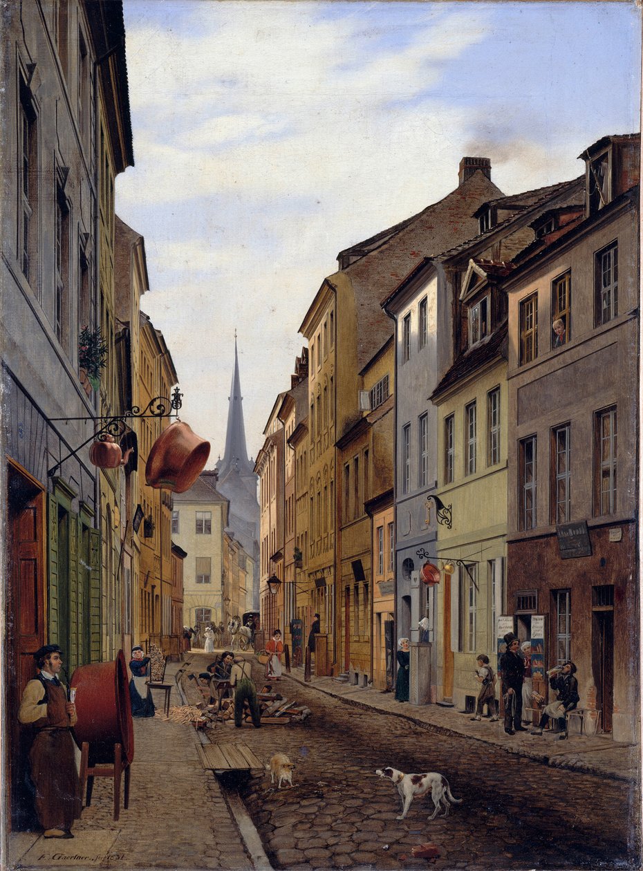 Parochialstraße af Eduard Gaertner