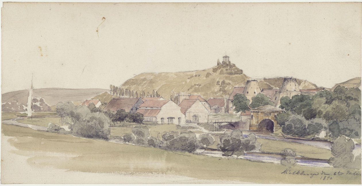 Kalkbakker i Mark nær Rüdersdorf af Eduard Gaertner