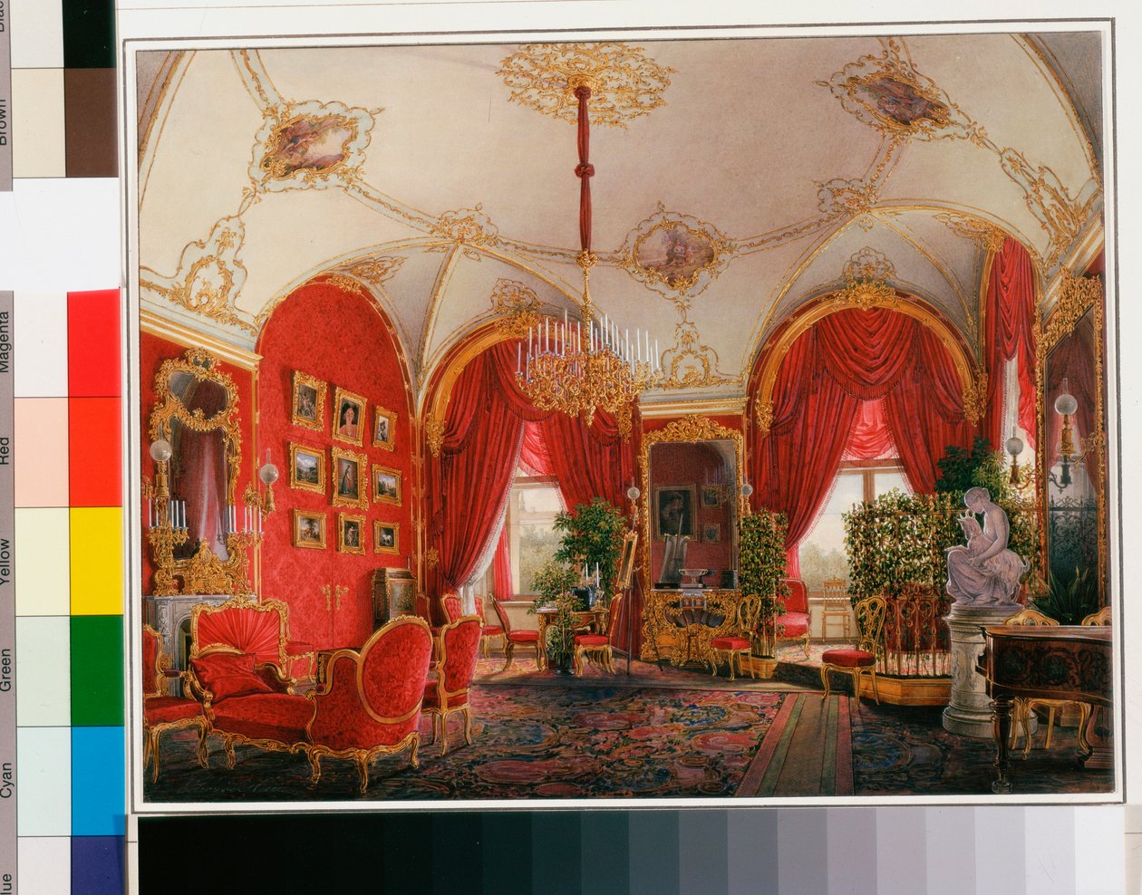 Interiør af Vinterpaladset (Palais d
