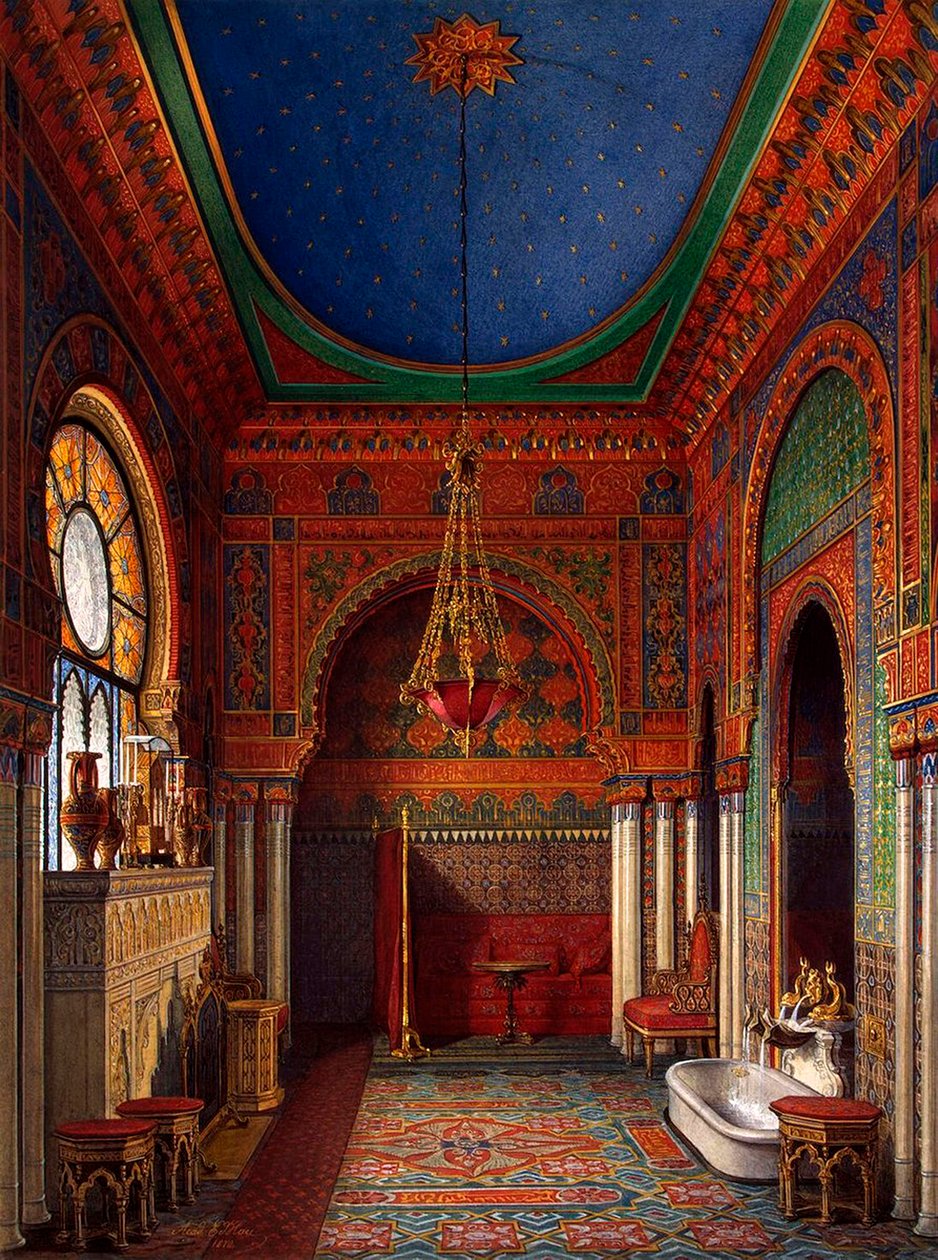 Interiør af Vinterpaladset, 1870. af Eduard Hau