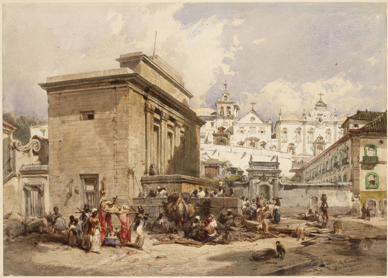 Springvand i Rio de Janeiro af Eduard Hildebrandt