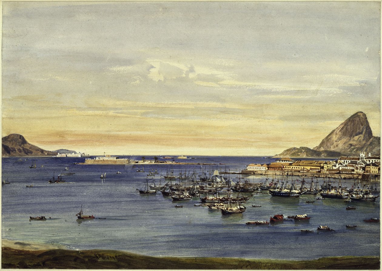 Rio de Janeiro-bugten af Eduard Hildebrandt