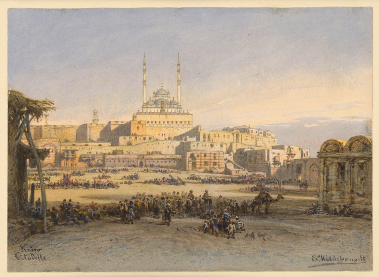Citadellet i Kairo af Eduard Hildebrandt