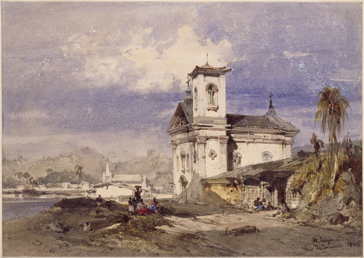 Sankt Luzia-kirken, Rio de Janeiro af Eduard Hildebrandt