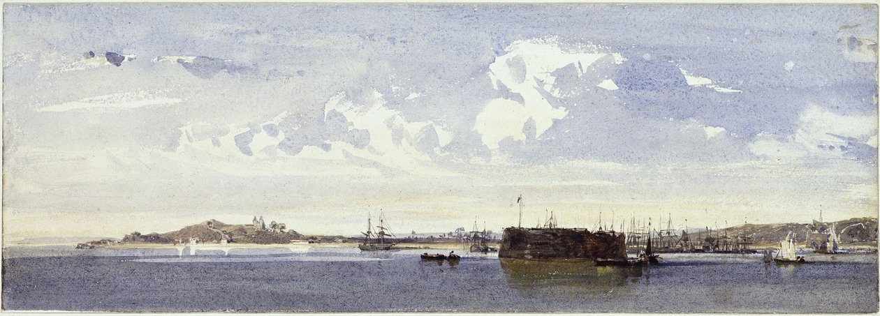 Panorama over Bahia af Eduard Hildebrandt