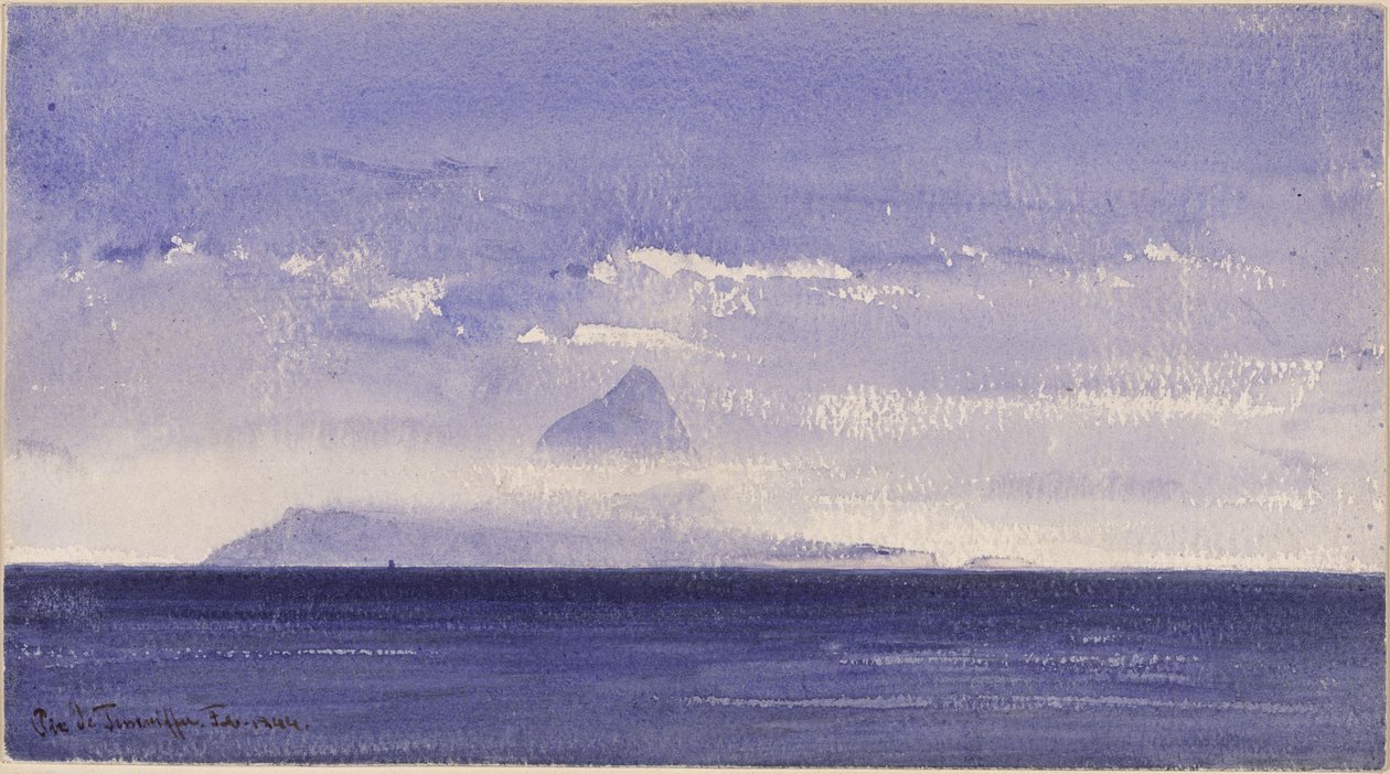 Pico de Tenerife af Eduard Hildebrandt