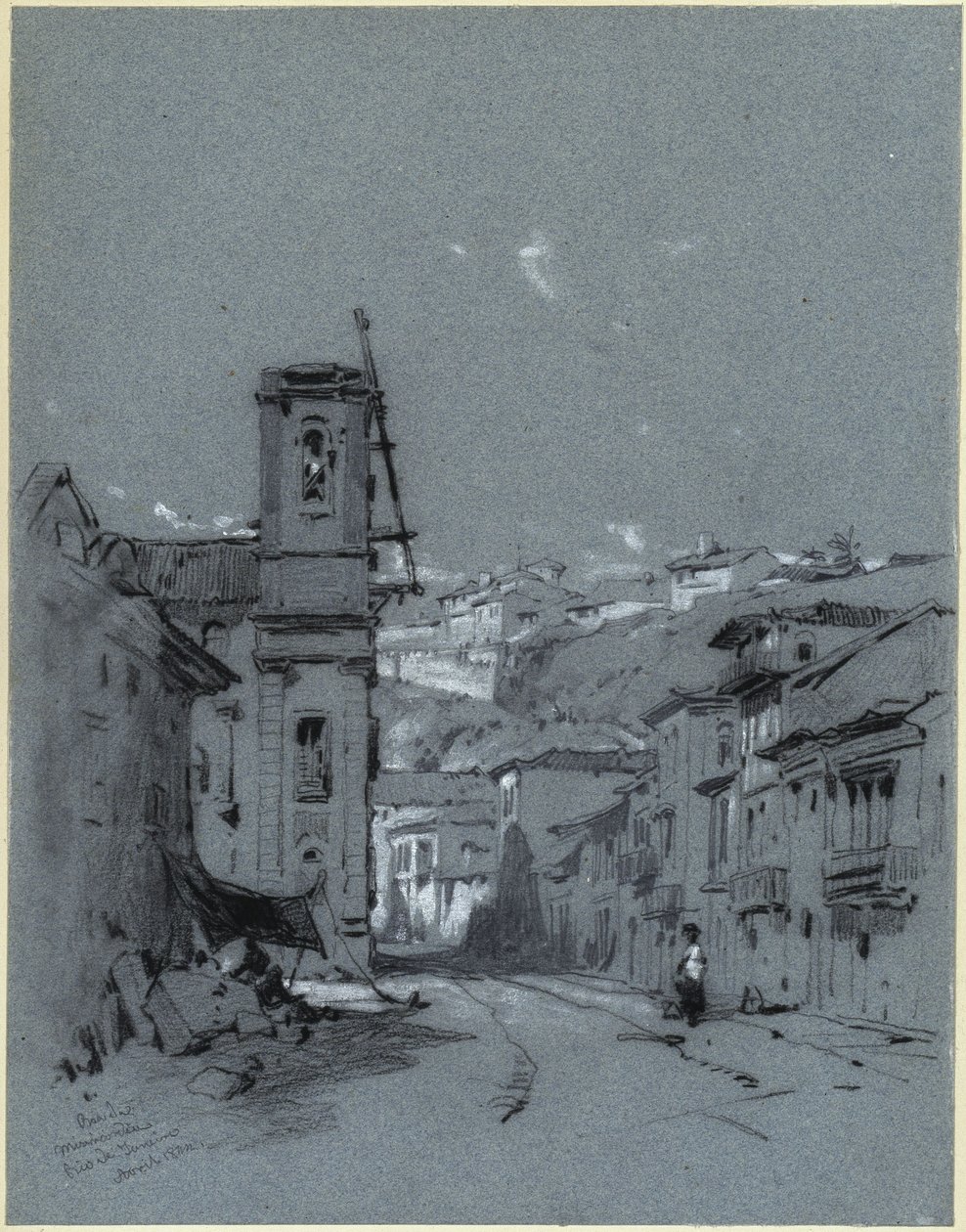 Rua de Misericordia i Rio de Janeiro af Eduard Hildebrandt
