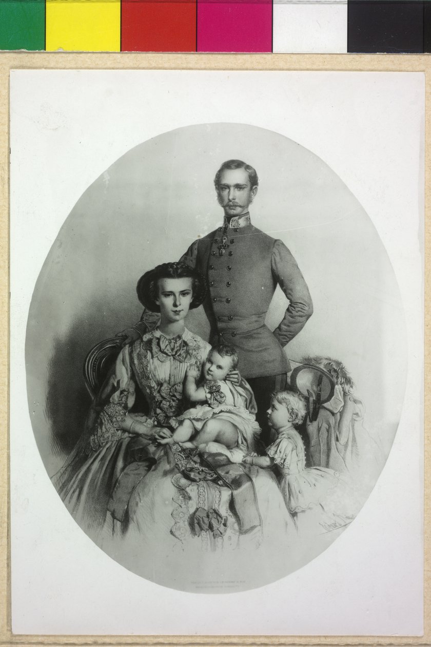 Kejser af Østrig med familie Franz Joseph I af Eduard Kaiser