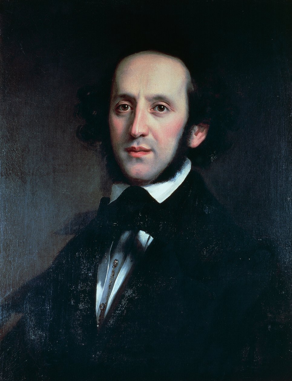 Portræt af komponisten og dirigenten Felix Mendelssohn (Hamburg af Eduard Magnus