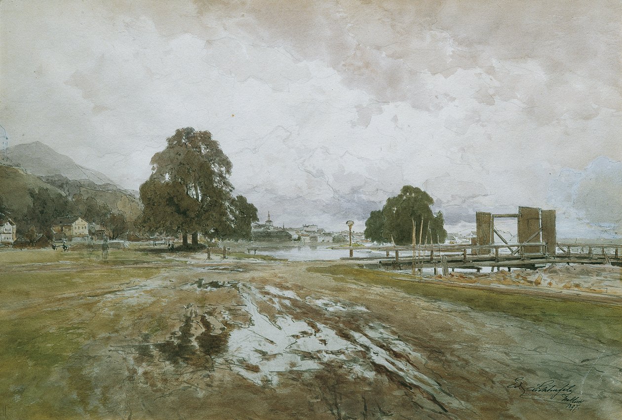 Ved træriven af Eduard Peithner von Lichtenfels
