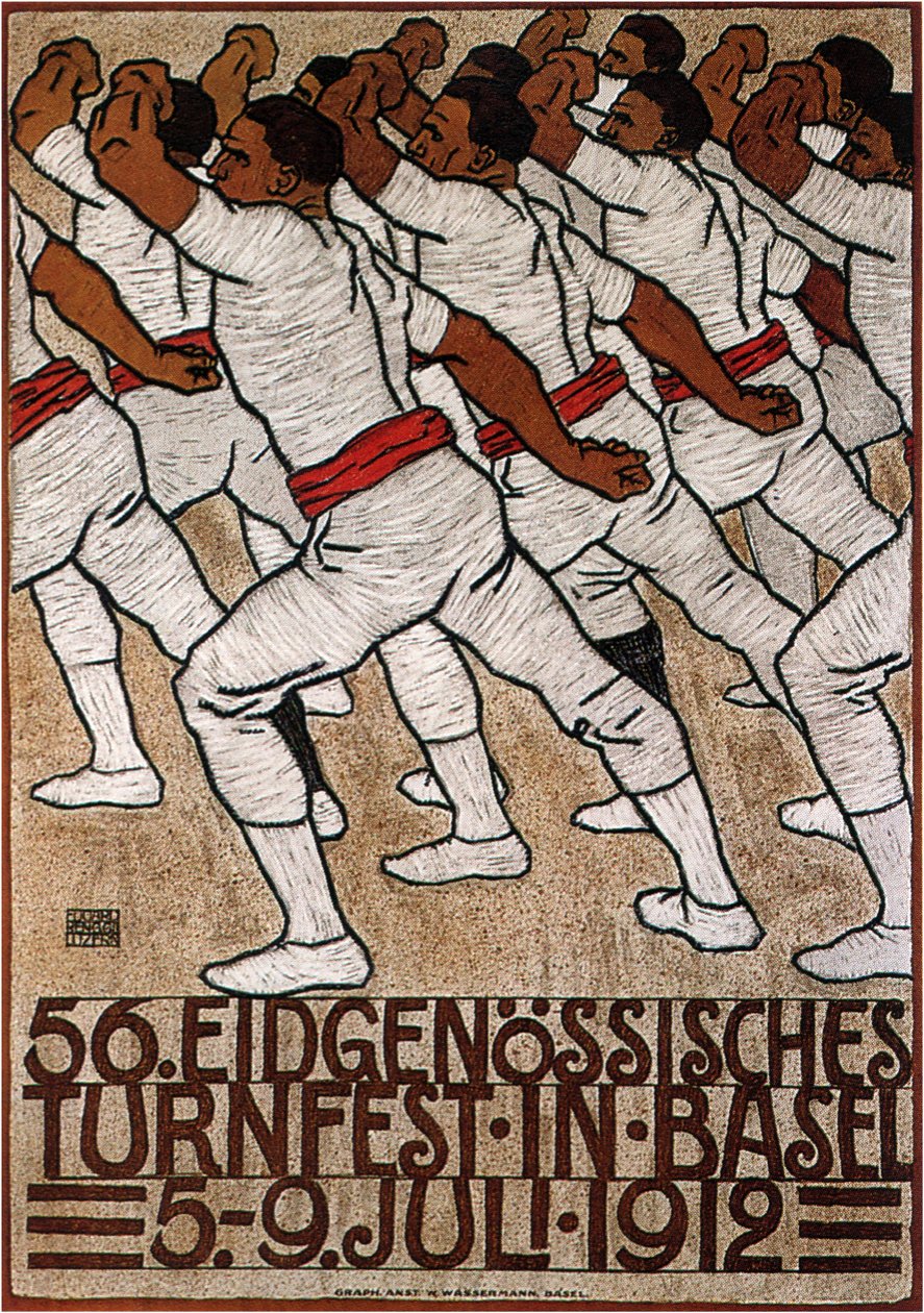 56. føderale gymnastikfestival i Basel, 1912 af Eduard Renggli the Younger
