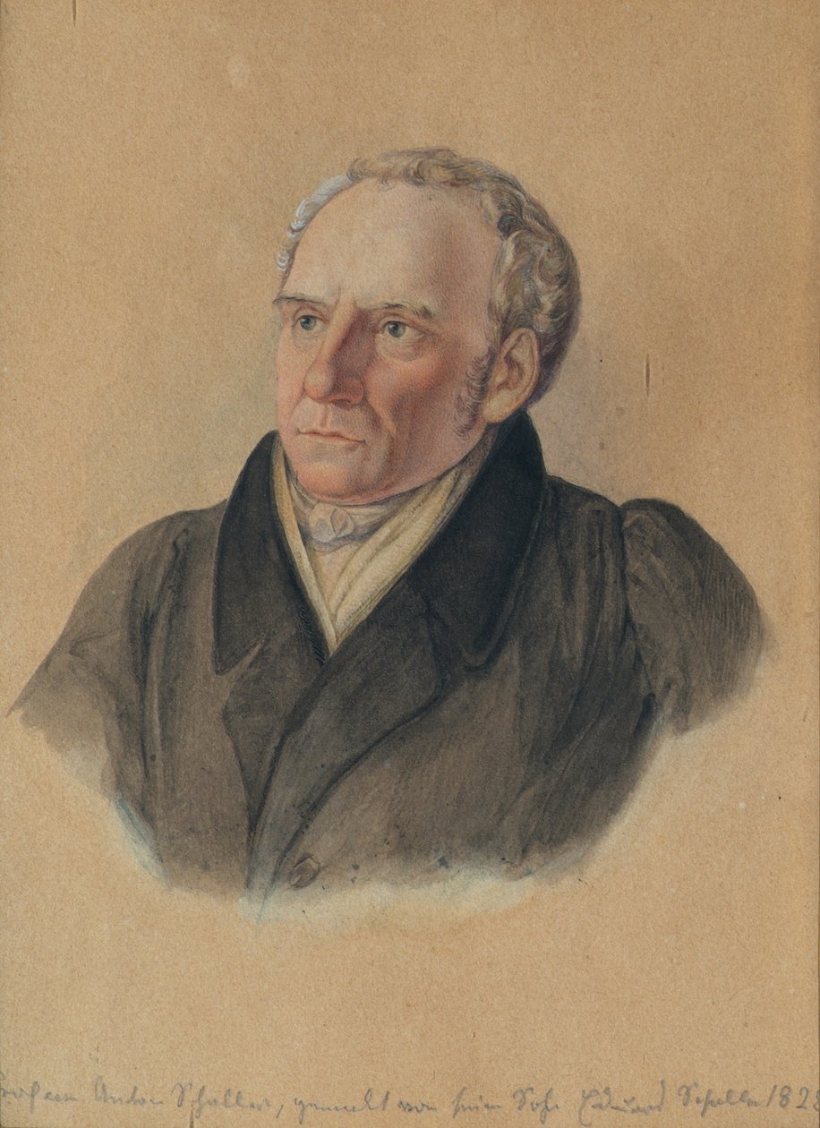 Professor Anton Schaller (1773–1844), kunstnerens far af Eduard Schaller