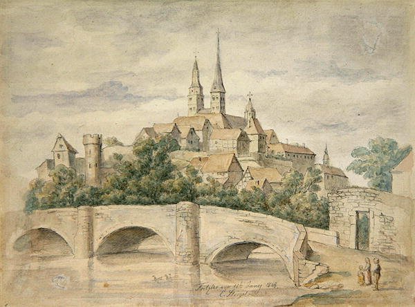 Udsigt over Fritzlar af Eduard Stiegel