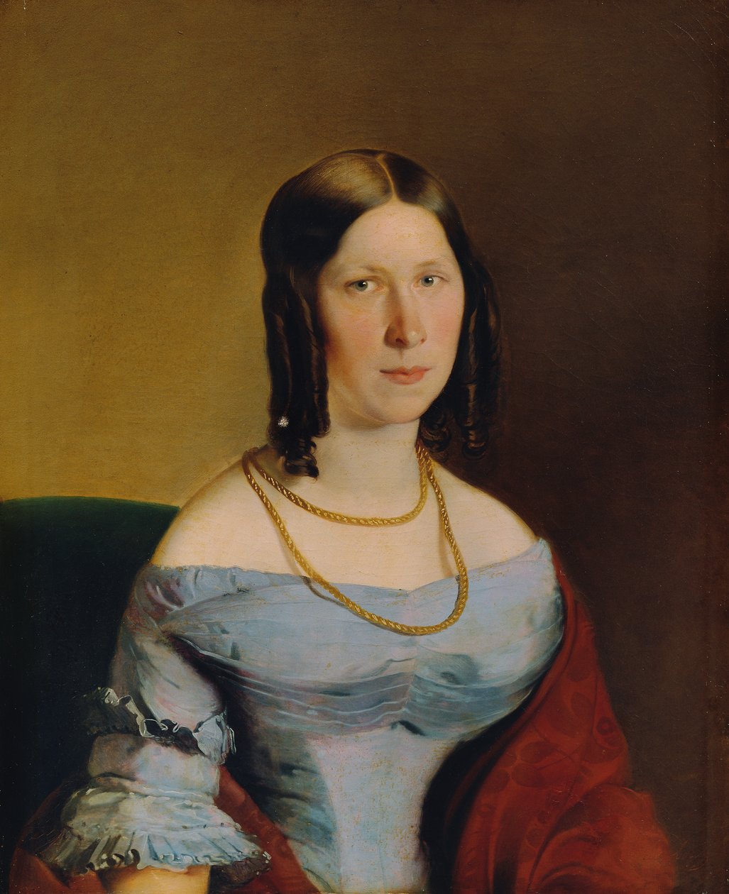 portræt af en dame af Eduard Swoboda