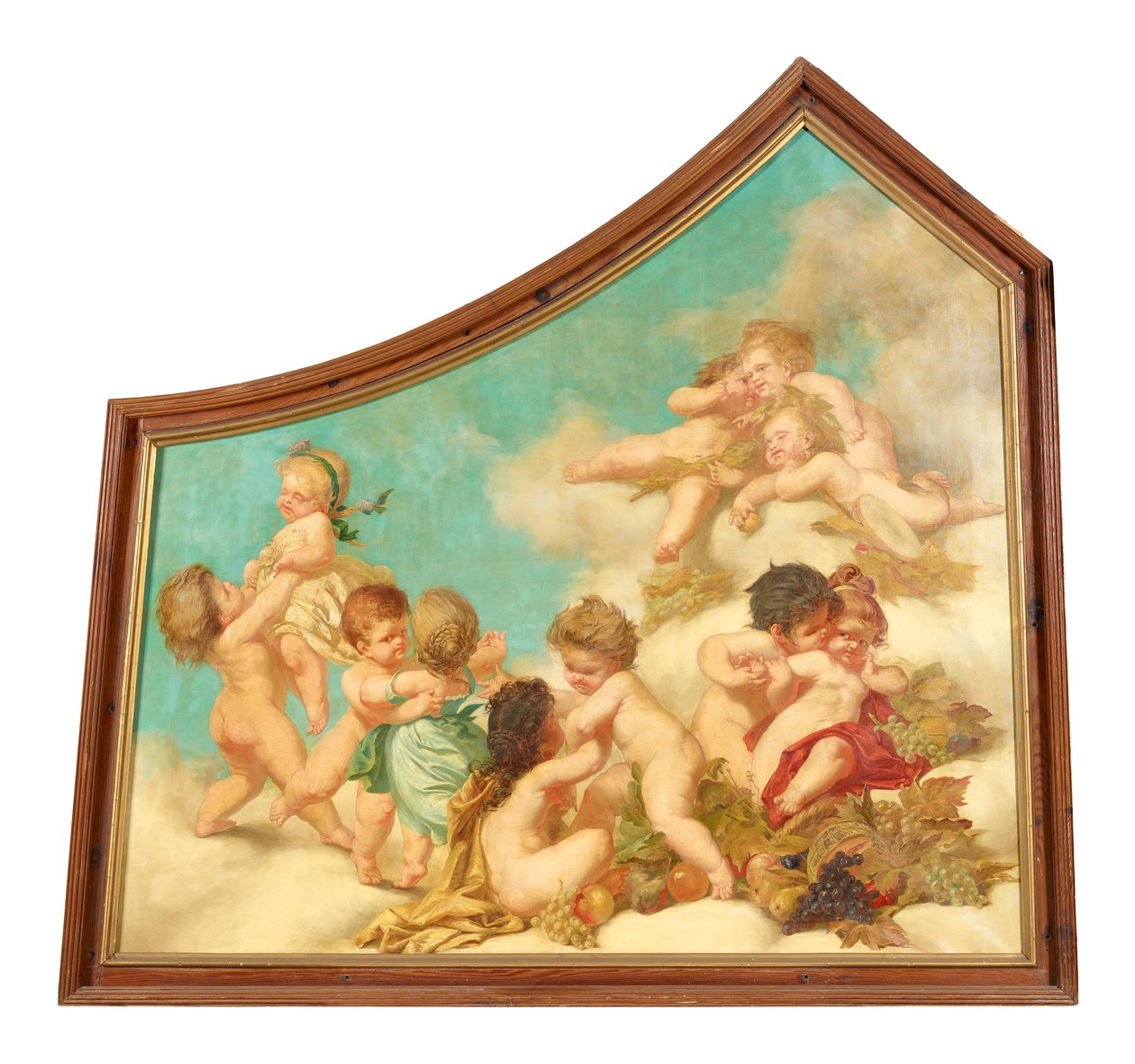 Del af et loftsmaleri (putti-allegorier) af Eduard Theodor Ritter von Grützner
