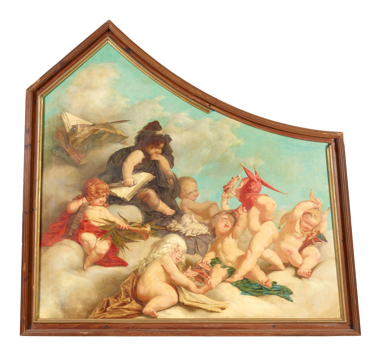 Del af et loftsmaleri (putti-allegorier) af Eduard Theodor Ritter von Grützner