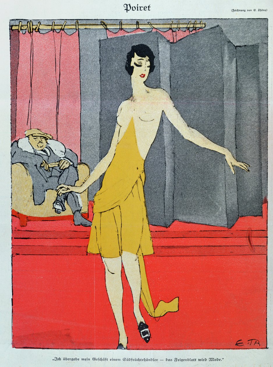 Hos Couturier, en model med Paul Poiret (1879-1944) fra 