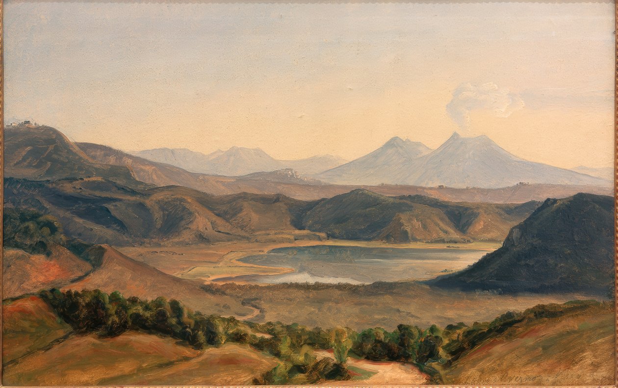 Averno und Vesuv søen af Eduard Wilhelm Pose
