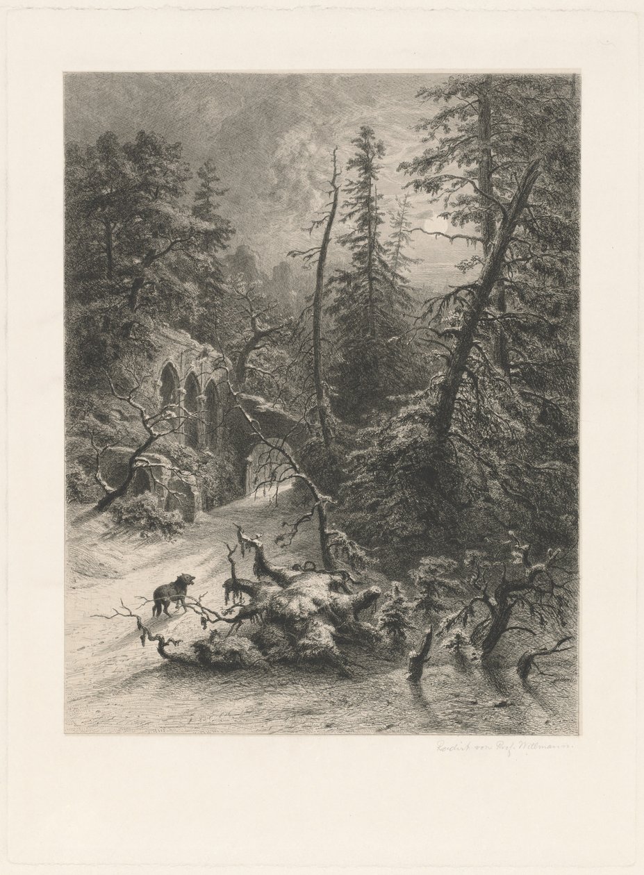 Vinter af Eduard Willmann, after Julius Mařák