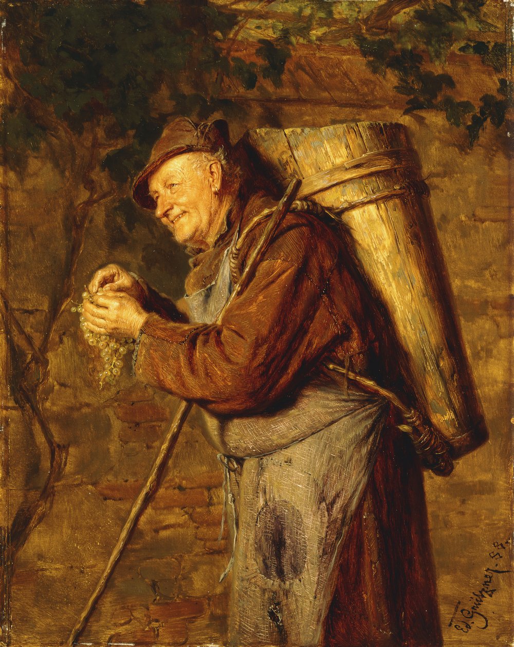 Klosterproduktion, 1888 af Eduard von Grutzner