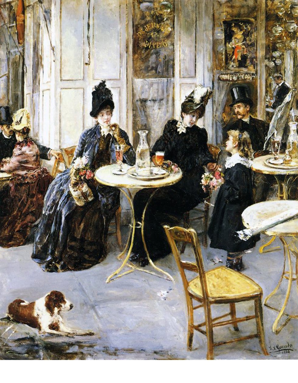 Den lille blomsterpige, 1886 af Eduardo Leon Garrido