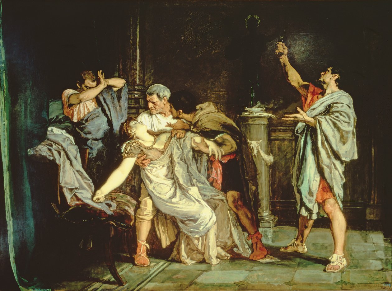 Lucretias død af Eduardo Rosales