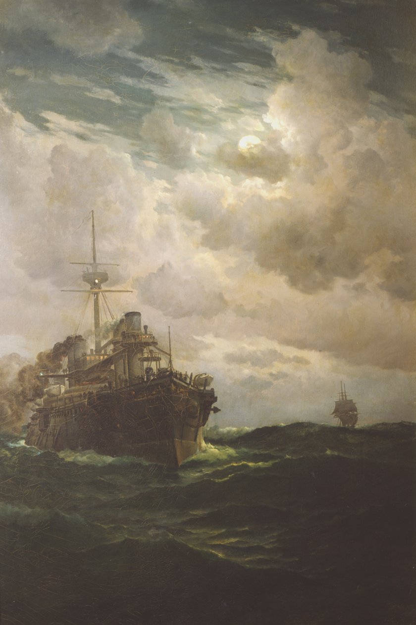 Slagskib Lepanto af Eduardo de Martino