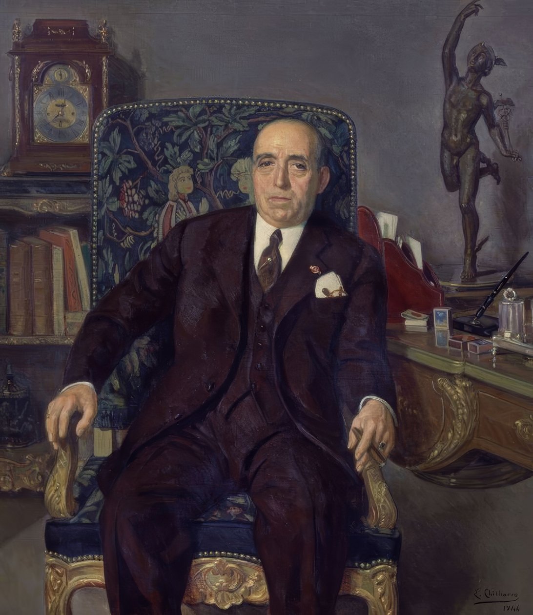 Portræt af Ildefonso Fierro af Eduardo Chicharro y Agüera