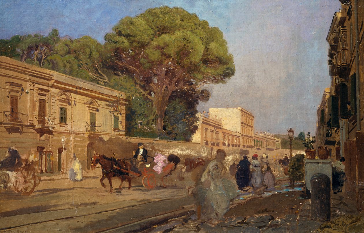 La Favorita i Portici af Eduardo Dalbono