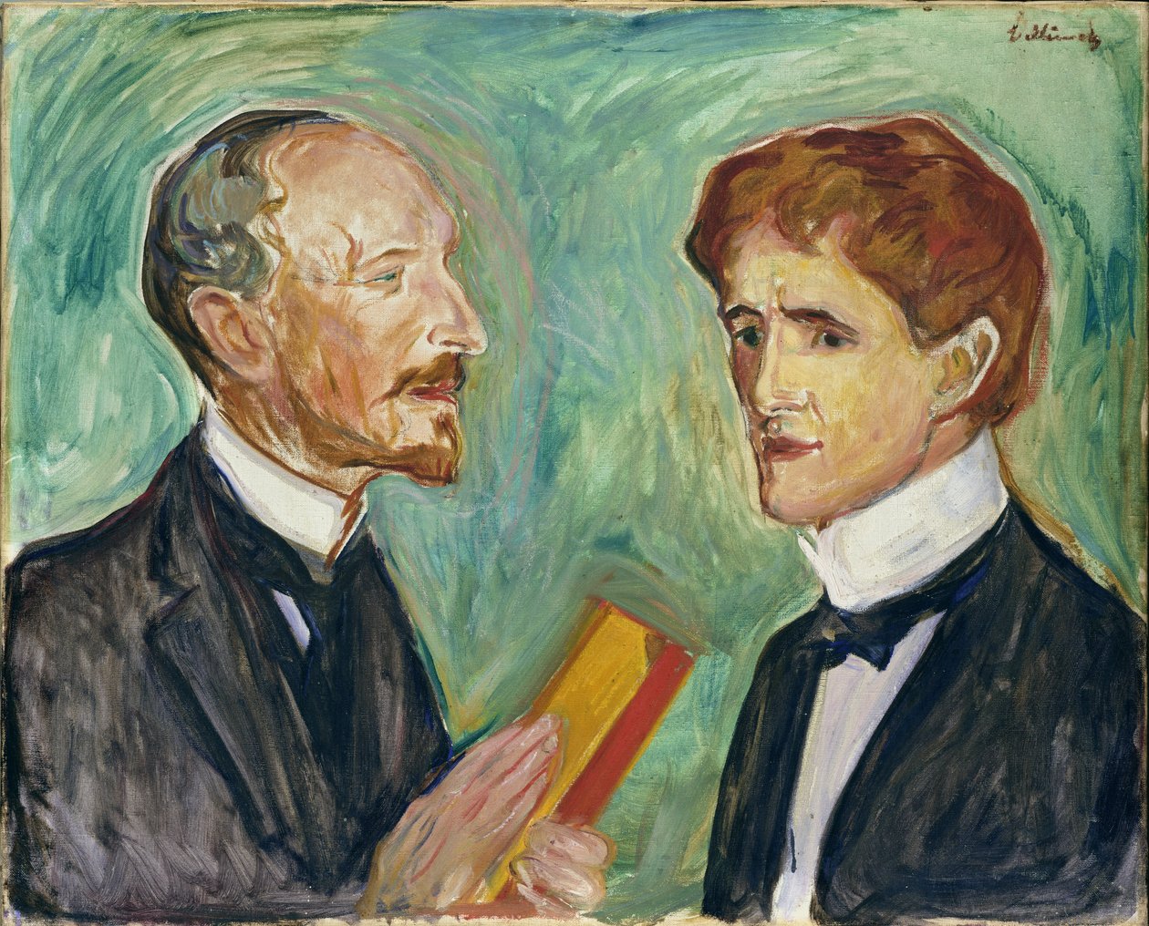 Albert Kollmann (1857-1915) og Sten Drevsen, 1901 af Edvard Munch
