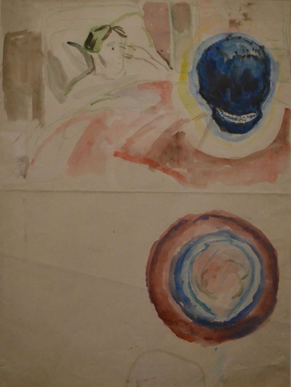 Artisti med kranium af Edvard Munch