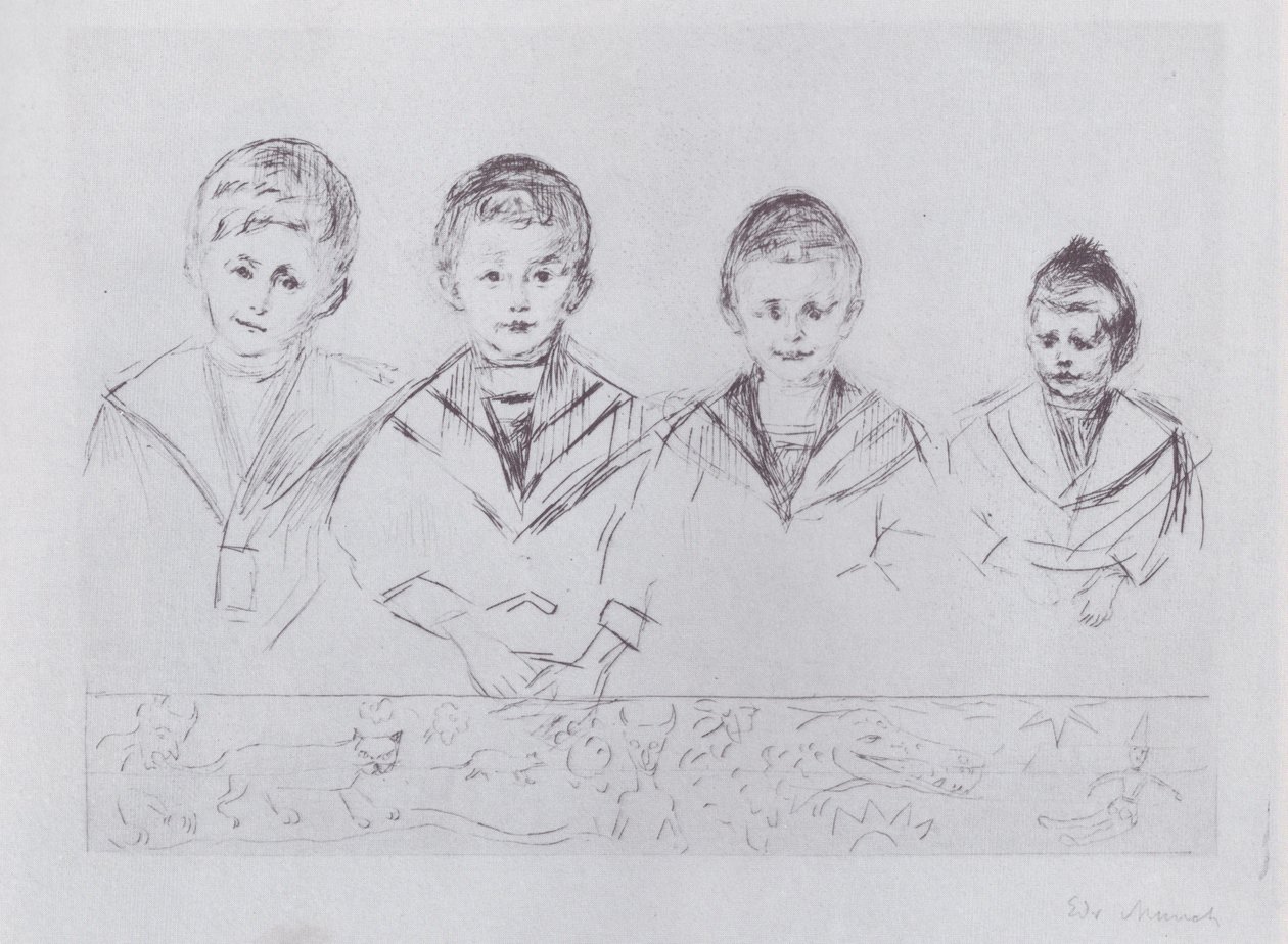 De fire sønner til Dr. Lindetræ af Edvard Munch
