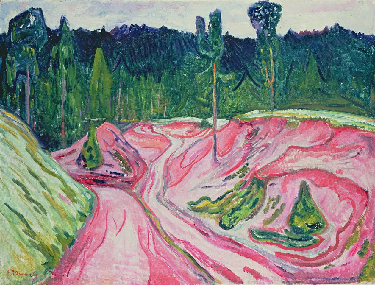 Skov i Thüringen, ca. 1904 af Edvard Munch
