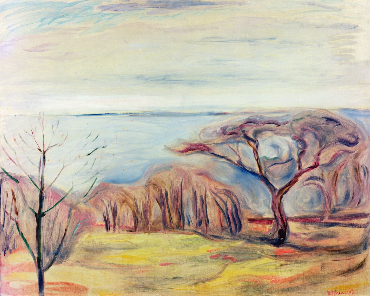Landskab, 1905 af Edvard Munch