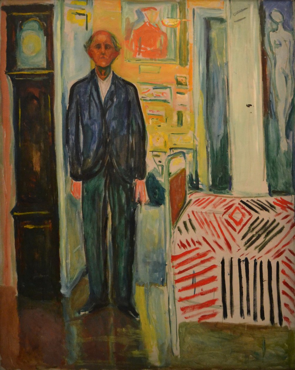 Mellem uret og sengen af Edvard Munch