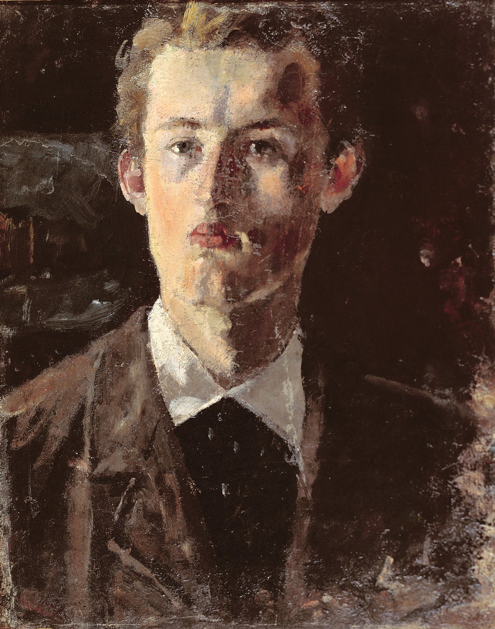 Selvportræt, 1882 af Edvard Munch