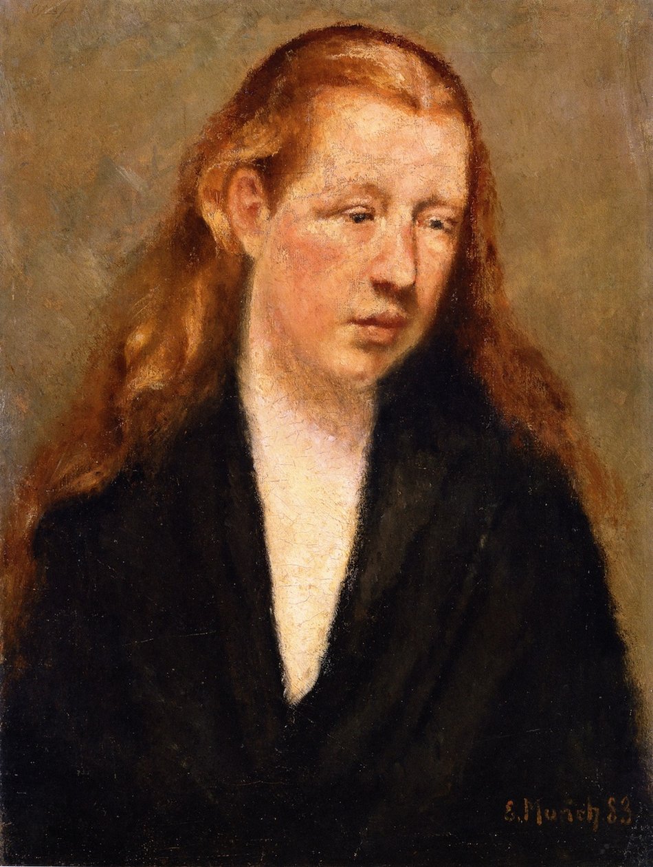 Studie af et hoved af Edvard Munch