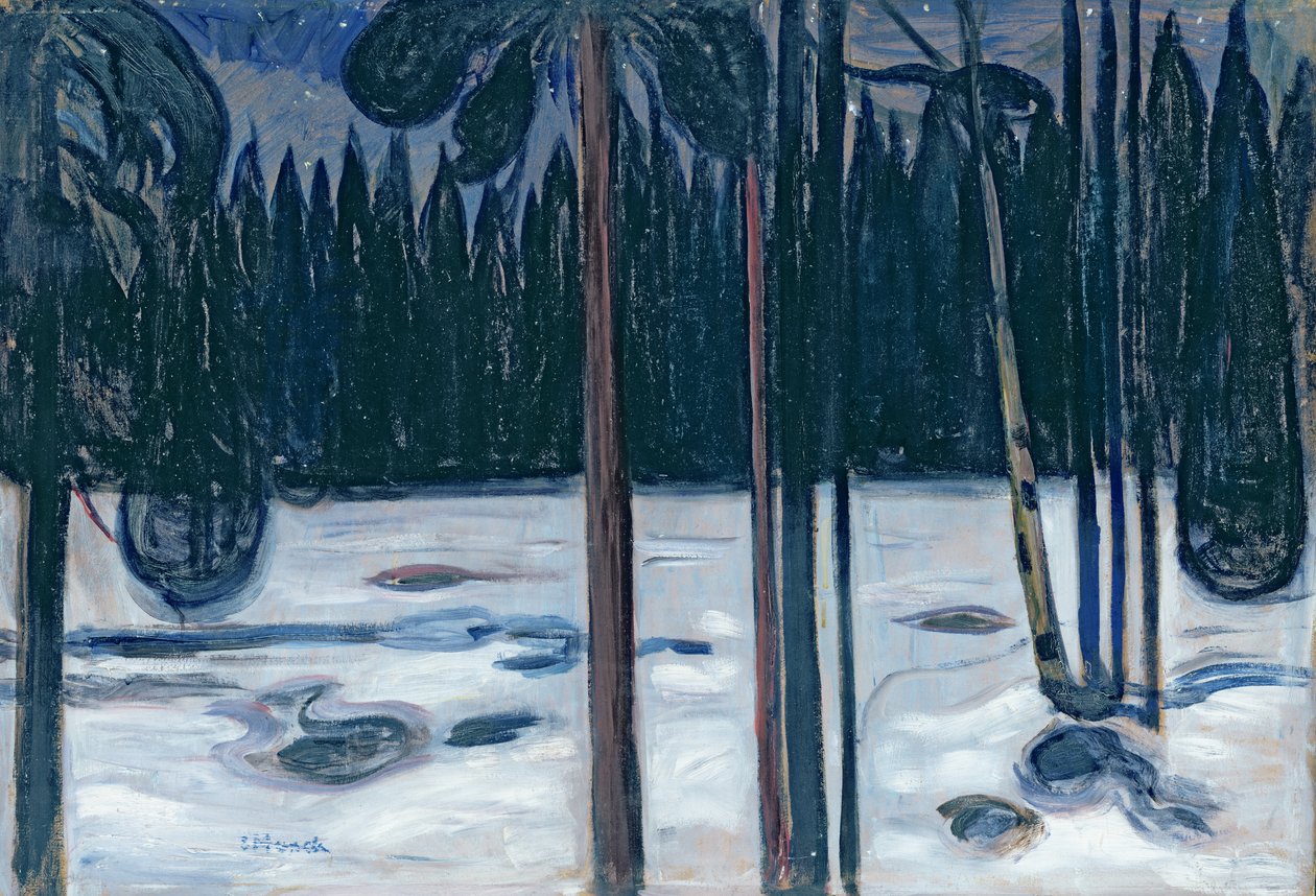 Vinterlandskab af Edvard Munch