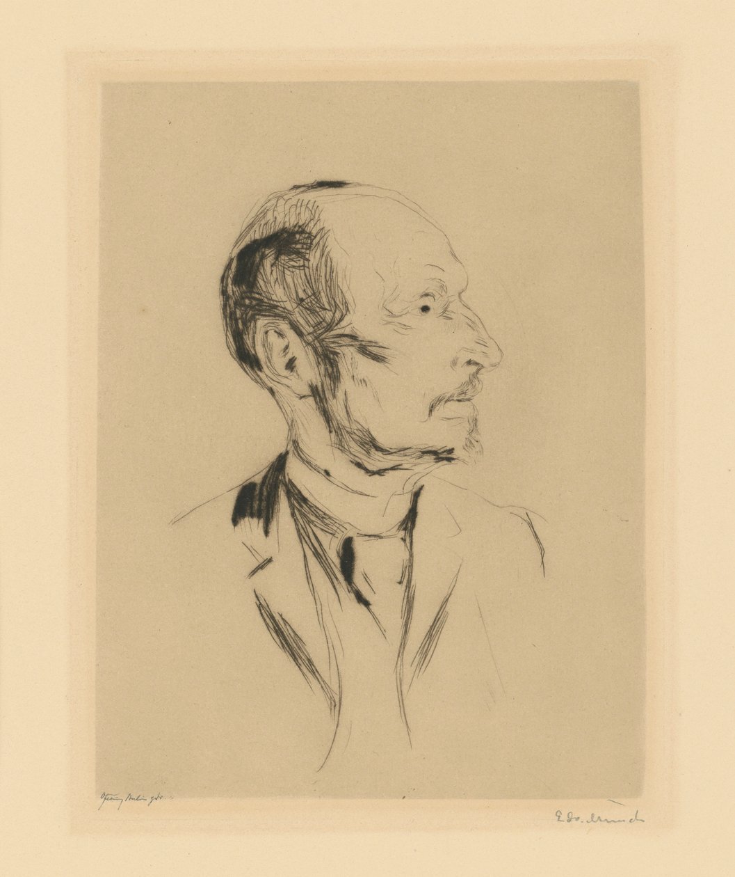 Albert Kollmann af Edvard Munch