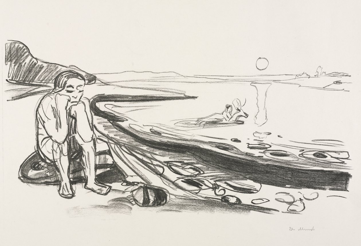Alfa og Omega:  Omegas flugt af Edvard Munch