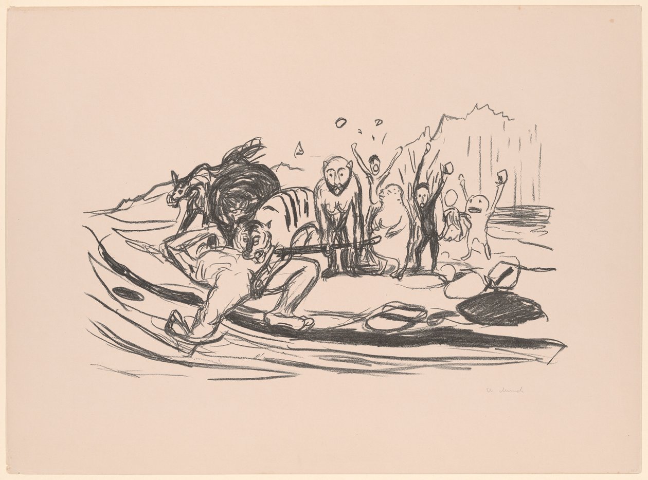 Alphas død af Edvard Munch