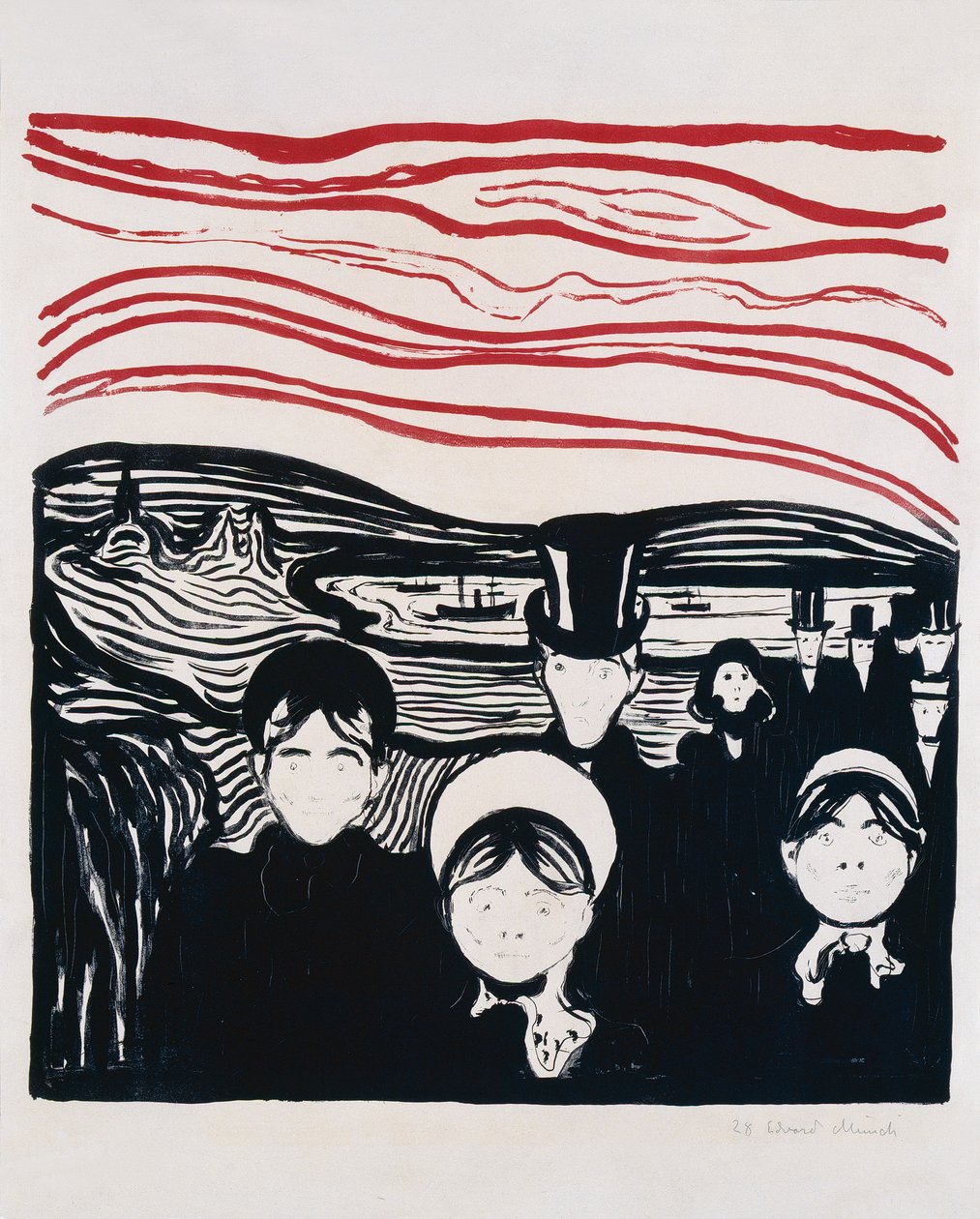 Følelse af angst af Edvard Munch