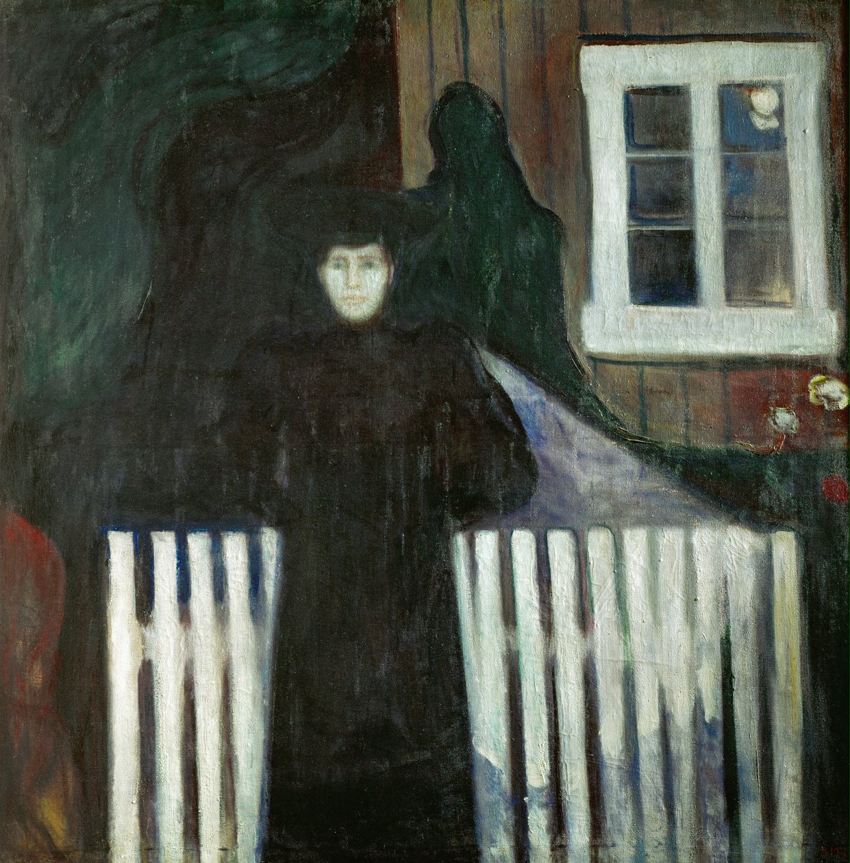 Anguish (olie på lærred) af Edvard Munch