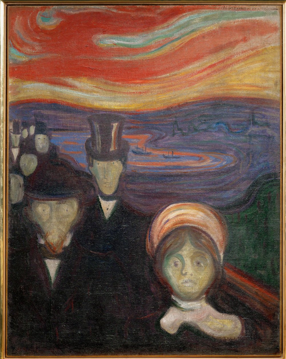 Anxiety (olie på lærred) af Edvard Munch