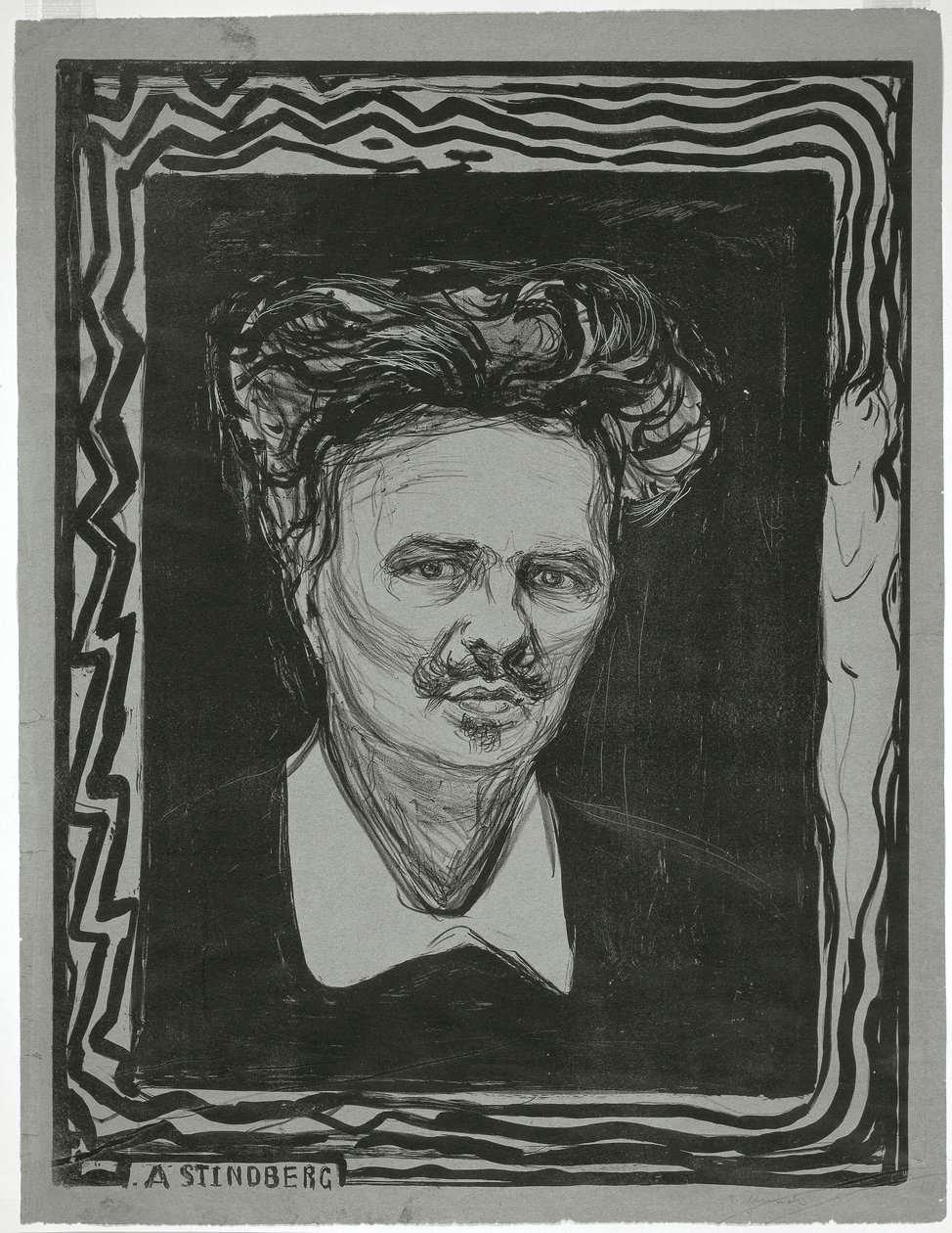 August Strindberg af Edvard Munch
