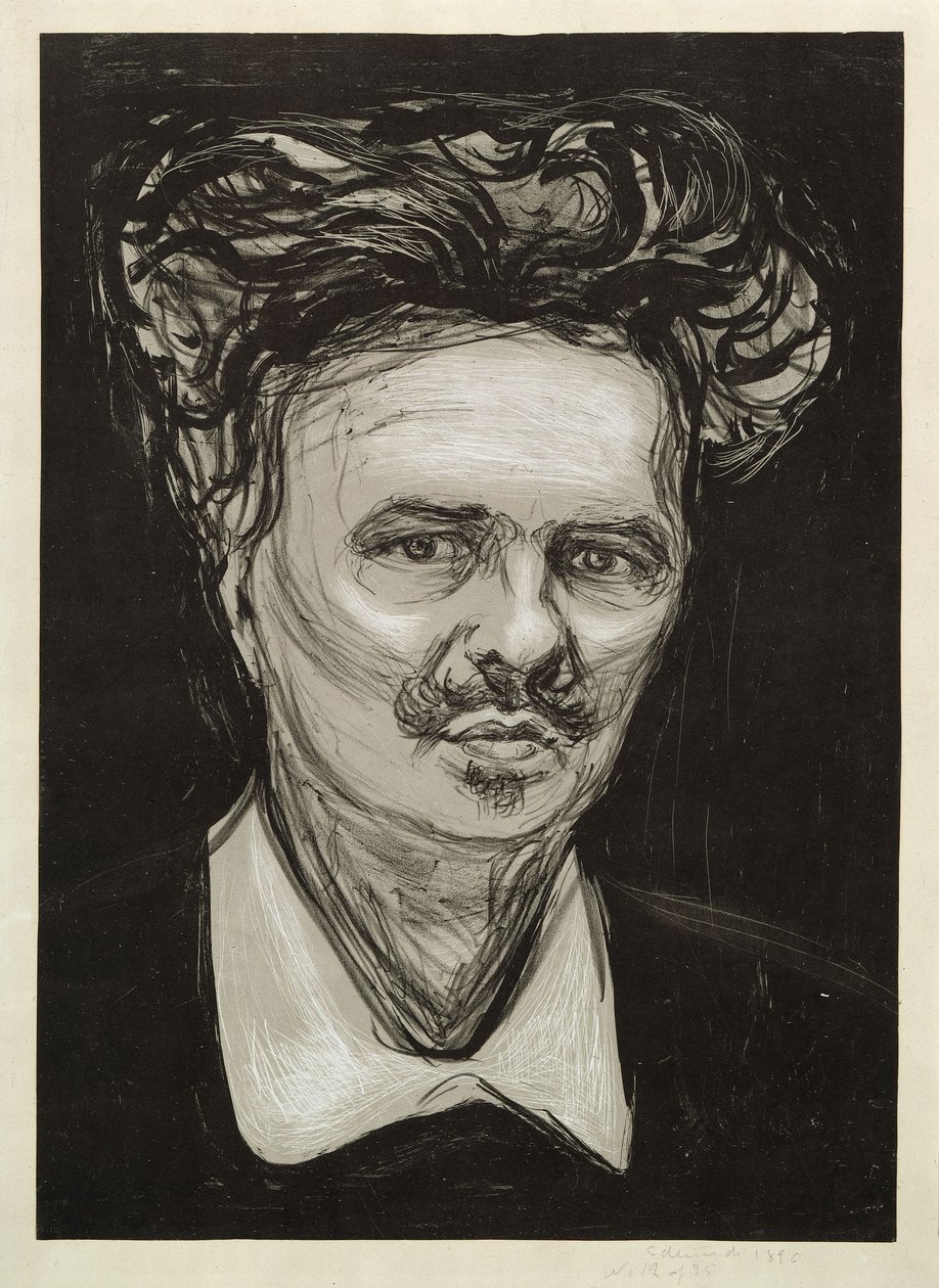 August Strindberg af Edvard Munch