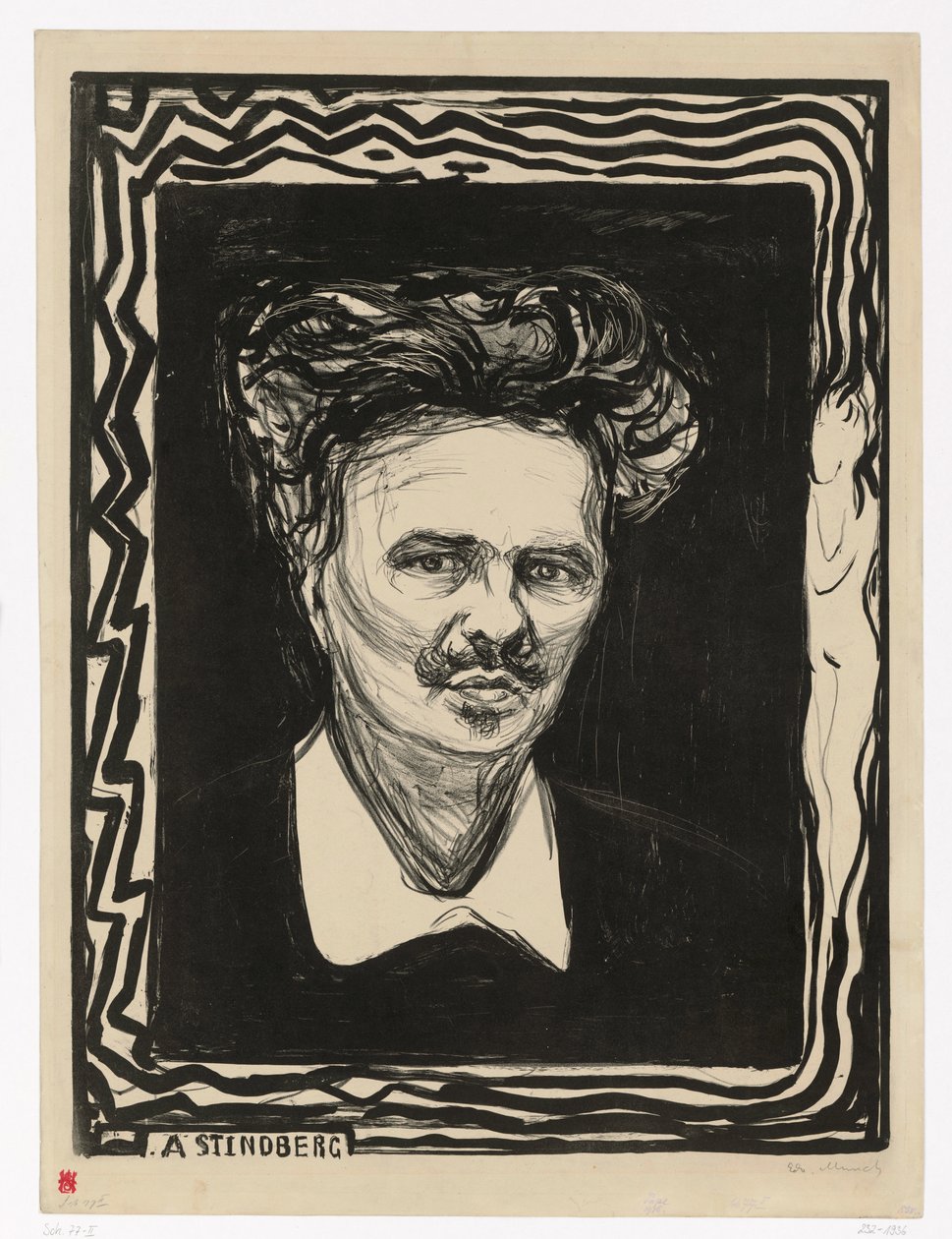August Strindberg af Edvard Munch